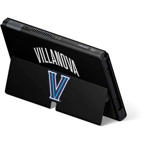 Villanova University V Black Nintendo Switch OLED (2021) Skin